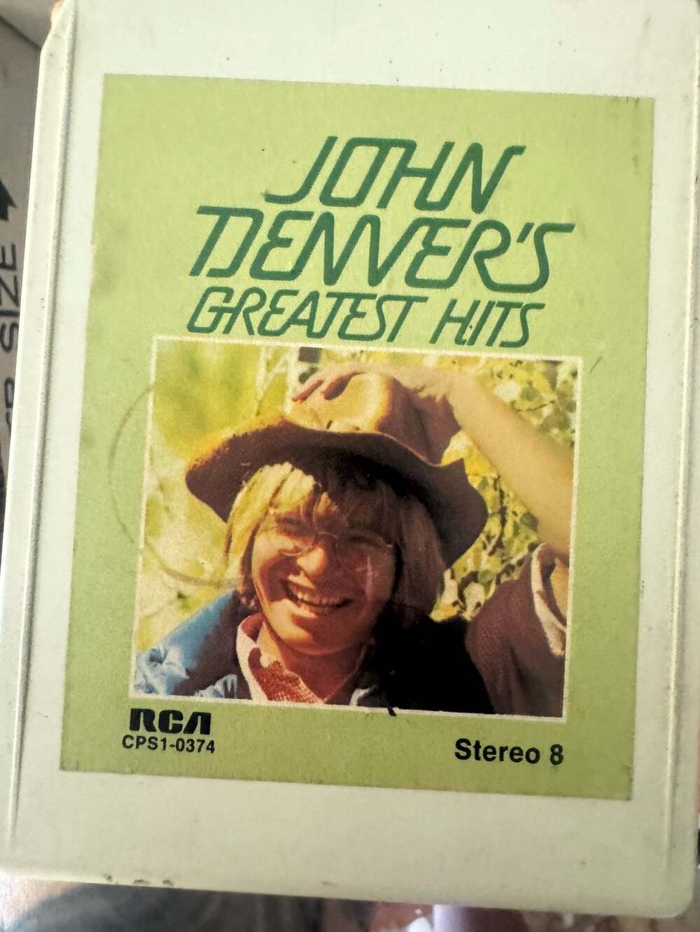 John Denver's Greatest Hits 8-Track Tape (RCA CPS1-0374)